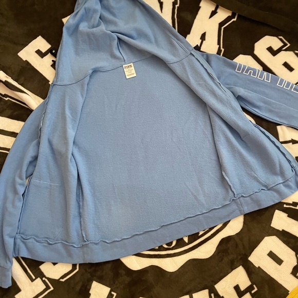 Pink Victoria Secret North Carolina Tar Heels Basketball Zip up Hooded Sweater🏀 - Picture 7 of 7